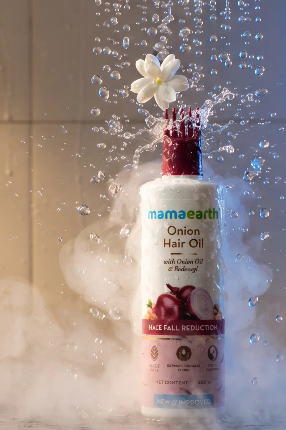 Mamaearth Onion Hair Oil with Redensyl for hair growth and strength
