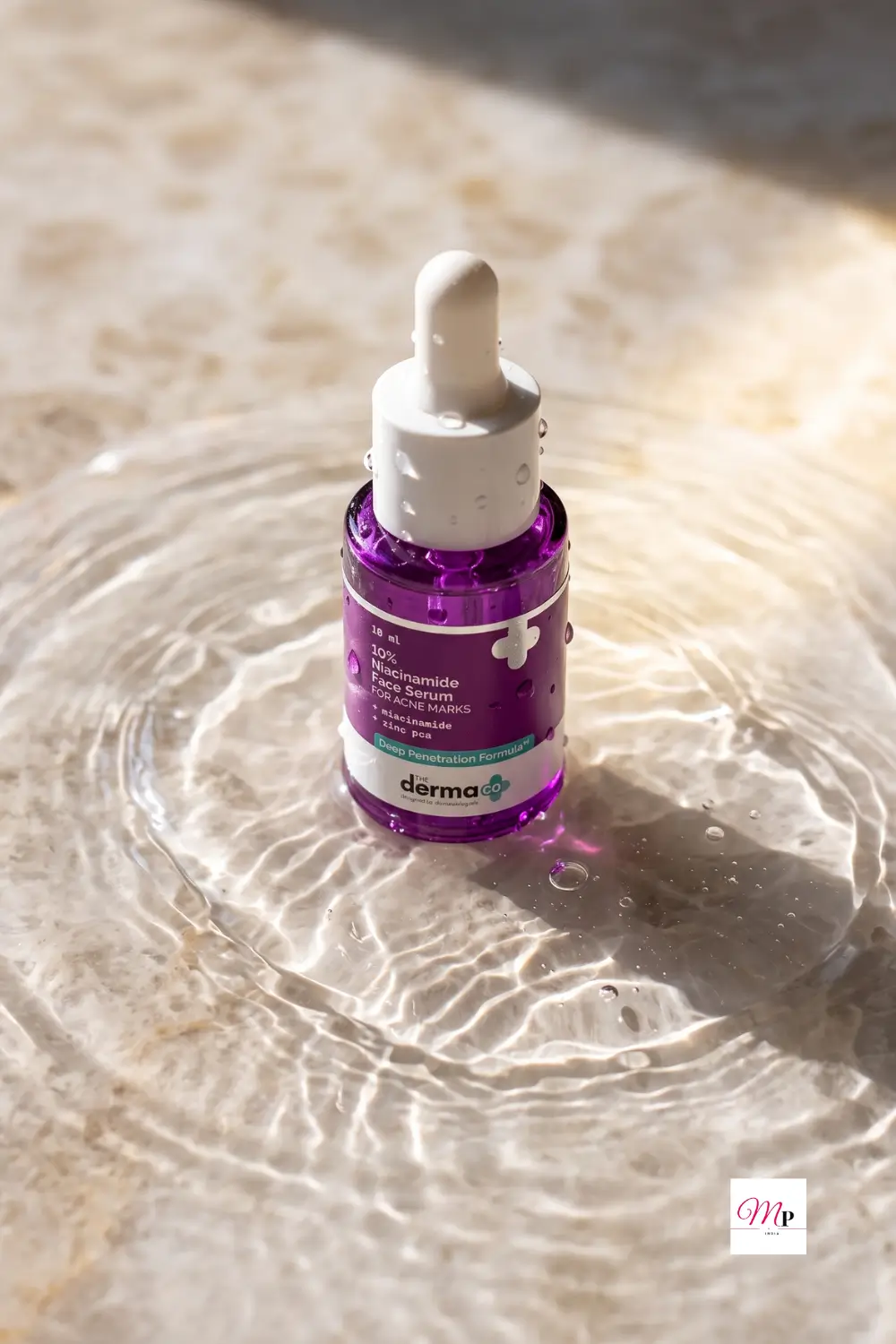 The Derma Co 10% Niacinamide Serum results on skin