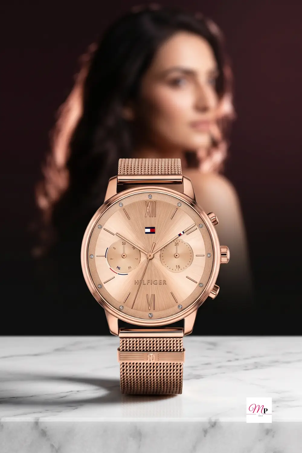 Tommy Hilfiger gold watch women Myntra editorial