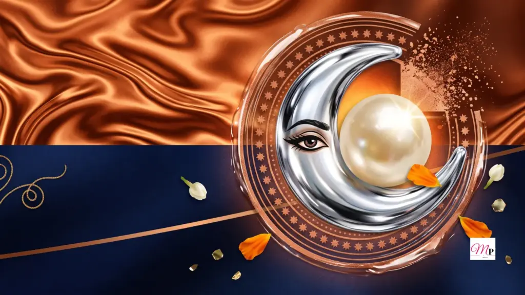 a pearl-cradling waxing crescent sticker rising over a deep indigo sky — daily horoscope 16 October 2026, Mula nakshatra night